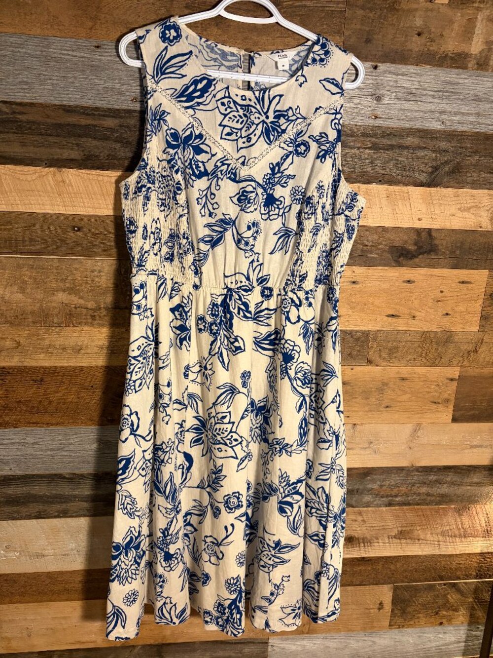 LINEN FLORAL DRESS